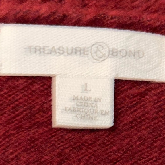 Sold - Sold - NWT- Treasure & Bond Deep Red/Orange Open Front - Picture 13 of 15